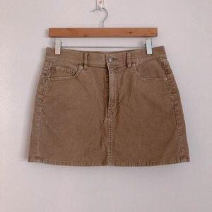 Uniqlo Women Corduroy Mini Skirt
